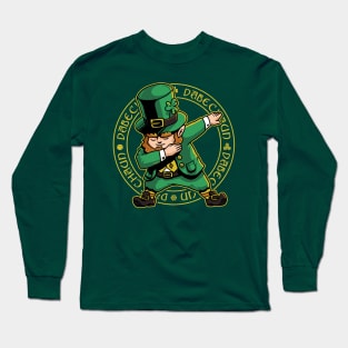 Dabechaun Dabbing Leprechaun St Patrick Day Shirt March 17th Long Sleeve T-Shirt